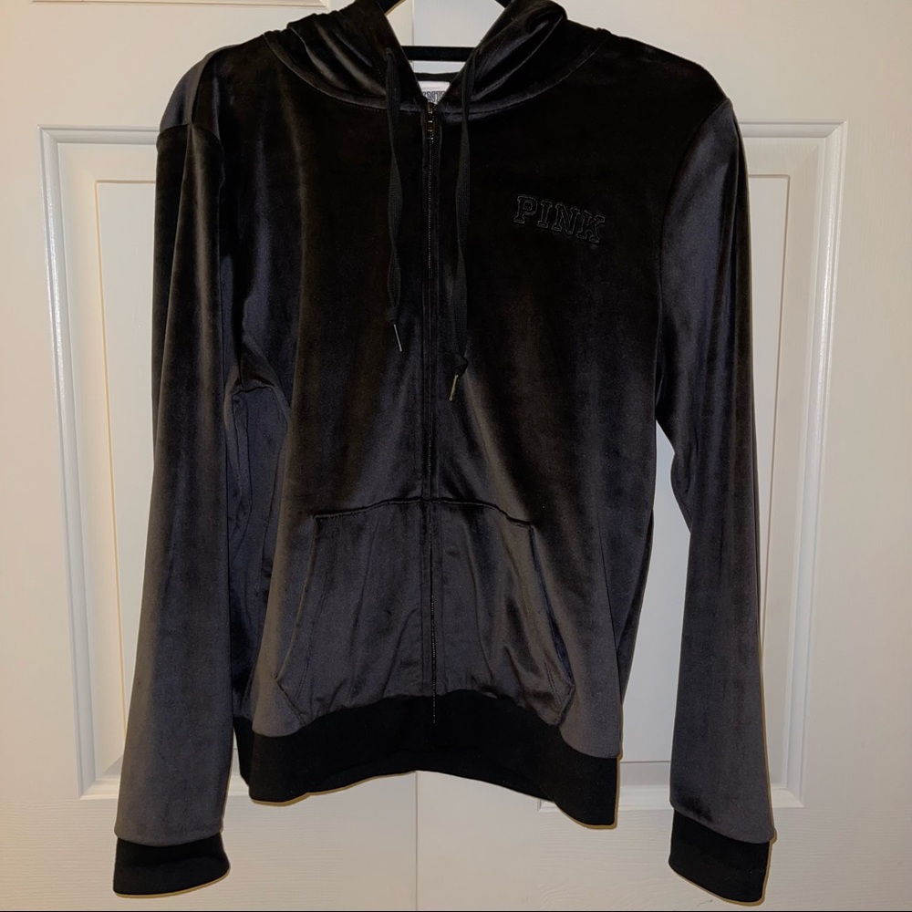Pink/Victorias Secret Velour Full Zip Jacket